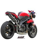 Tłumik owalny (Wysoja pozycja) Slip-on SC-Project do Triumph SPEED TRIPLE 1050 [11-15]