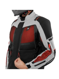Kurtka motocyklowa tekstylna Shima Hero 3.0 G2 szaro-czerwona