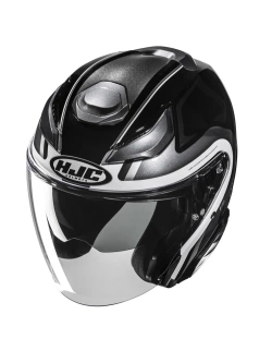 Kask otwarty HJC F31 Bask czarno-biały