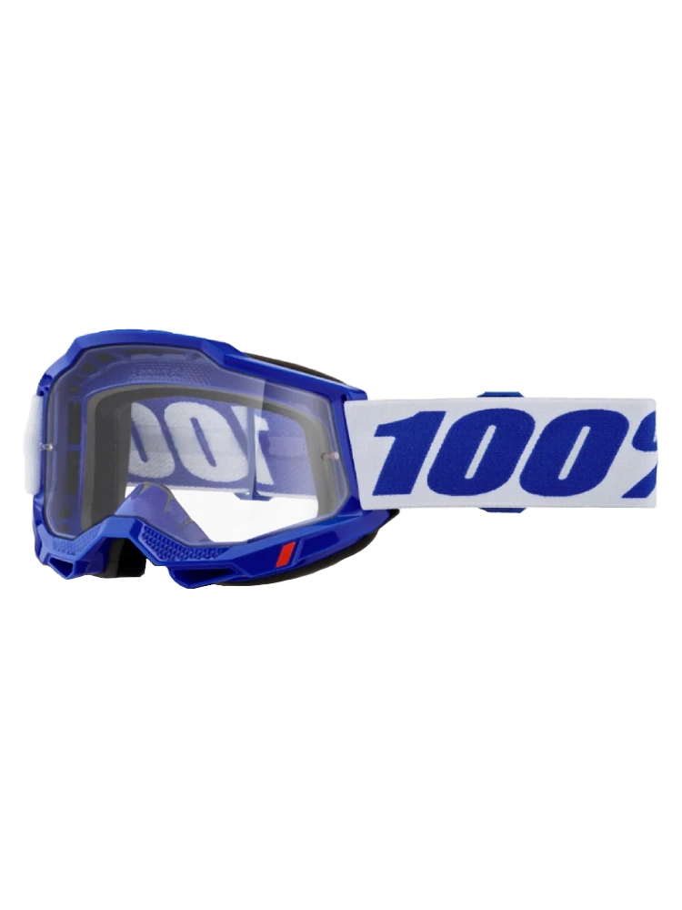 Gogle motocyklowe 100% Accuri 2 OTG niebiesko-białe