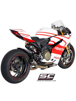 Kompletny układ wydechowy SC Project (siatka tytanowa na wylocie tłumika) do Ducati PANIGALE 1199 / S / R [12-16]