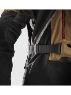 Kurtka motocyklowa tekstylna Rebelhorn Hardy 3.0 brązowo-szaro-czerwona