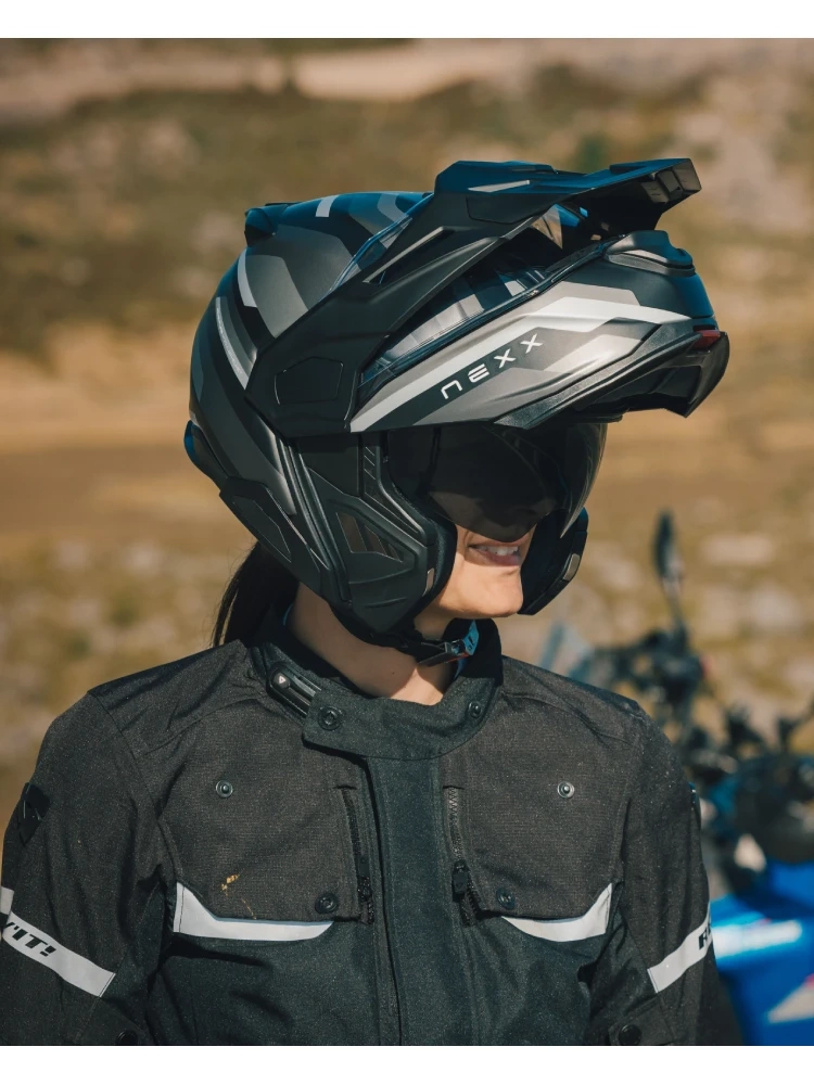 Kask adventure Nexx X.Lifecountry Westbound czarno-szary matowy