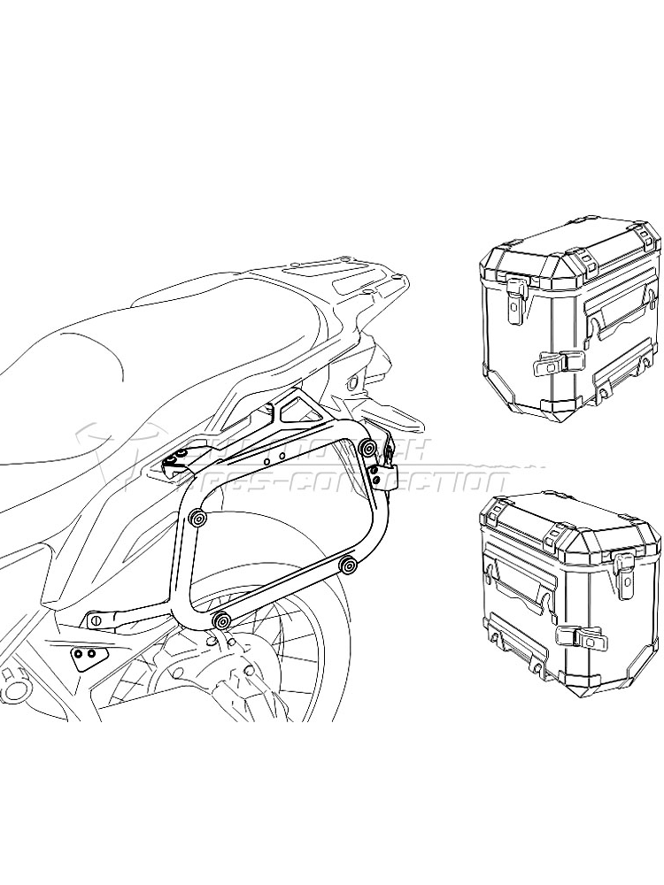 Stelaż pod kufry boczne SW-MOTECH Evo Honda VFR 1200 X Crosstourer (12-)