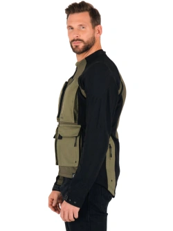 Koszula z ochraniaczami Knox Tor czarno-zielona