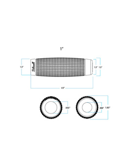 Manetki Biltwell Recoil TPV do kierownic o średnicy 25.4 [mm] czarne