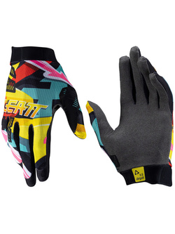 Rękawice cross Leatt Moto 1.5 GripR Carnival czarno-żółto-niebieskie