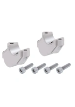 Podwyższenie kierownicy Hepco&Becker BMW R 1200 GS (04-07) [30 mm w górę, 15 mm w tył] srebrne