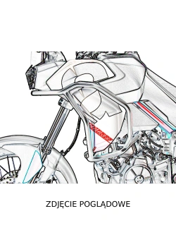 Gmole zbiornika paliwa Hepco&Becker Aprilia Tuareg 660 (25-) czerwone