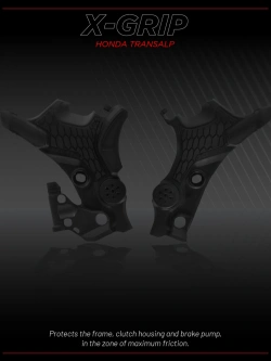 Osłony ramy Acerbis X-Grip Honda Transalp XL750 (23-) czarno-szare