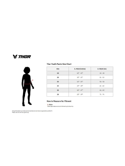 Spodnie cross dziecięce Thor Ridemode Menace niebieskie
