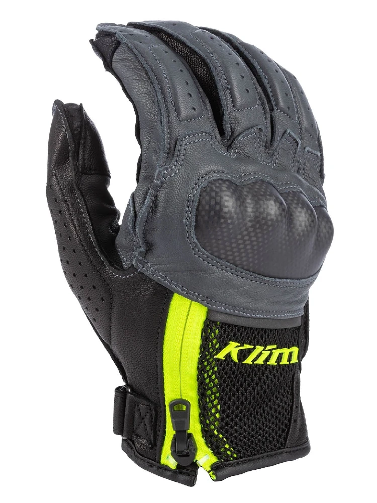 Rękawice motocyklowe Klim Induction szaro-żółte