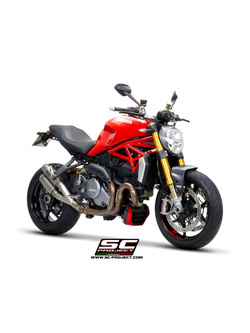 Podwójny tłumik SC-Project Twin GP70-R Carbon / Titanium (Slip on) - Ducati Monster 1200 / S / R [17-21]