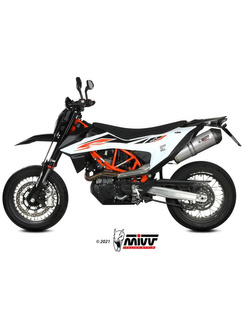 Tłumik motocyklowy Slip-On Line (Oval) MIVV do KTM 690 SMC R (20-) titanium