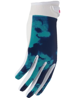 Rękawice cross dziecięce Thor Launchmode Bleach biało-niebieskie