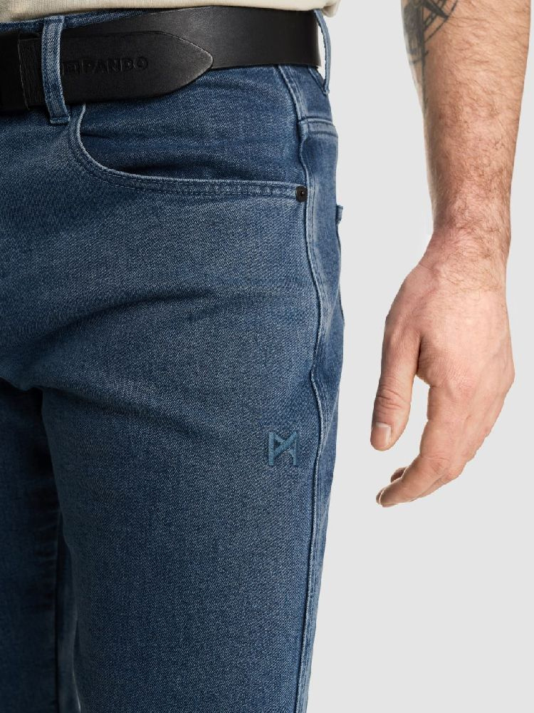 Jeansy motocyklowe Pando Moto James niebieskie