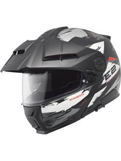 Kask szczękowy Schuberth E2 Trail czarno-szaro-biały matowy