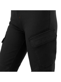 Jeansy motocyklowe damskie Shima Recon czarne