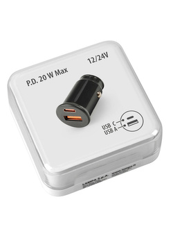 Ładowarka USB (A+C) Lampa [12/24V]