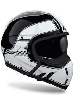 Kask modułowy Airoh J110 Raster czarno-biały połysk