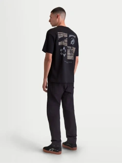 Koszulka z krótkim rękawem Alpinestars Checkback Oversized CSF czarna