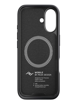 Etui Peak Design Mobile Everyday Fabric do smartfona iPhone 16 grafitowe