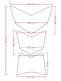 Tankpad Uniwersalny Onedesign Moon rozdzielny karbonowy mały