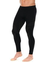 Legginsy termoaktywne Brubeck Dry czarno-szare