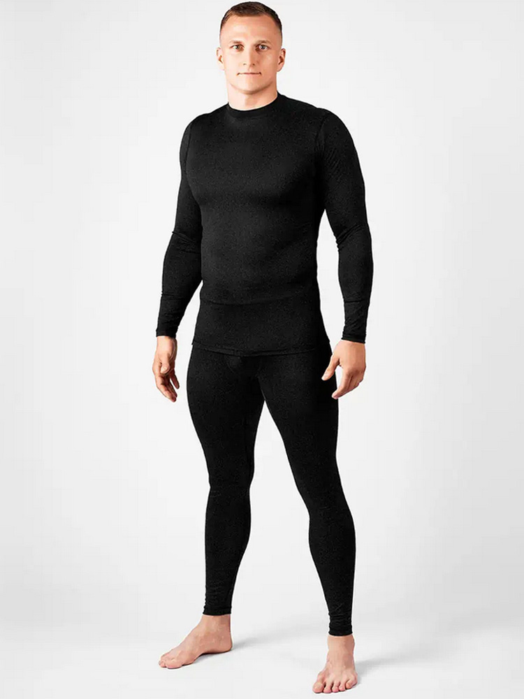 Legginsy termoaktywne Redline Saxon 2.0 Merino czarne