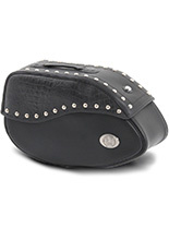 Sakwa skórzana lewa Ivory Hepco&Becker (pojemność: 21L) czarna