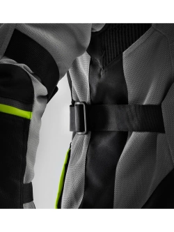 Kurtka motocyklowa tekstylna Rebelhorn Scandal 3 czarno-szara-fluo