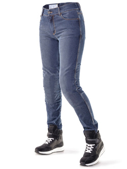Jeansy motocyklowe damskie City Nomad Salma niebieskie