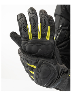Rękawice motocyklowe Shima Hero czarno-fluo