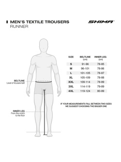 Spodnie motocyklowe tekstylne Shima Runner czarne