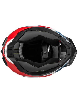 Kask adventure Touratech Aventuro Pro Carbon czarno-niebiesko-czerwony