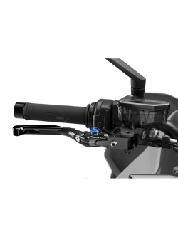 Regulowana dźwignia hamulca PUIG 4.0 Evo z zawiasem 90 stopni [przedłużana] czarna