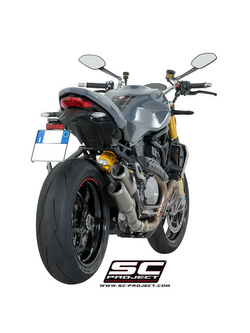Dwa Tłumiki CR-T Slip-on SC-Project do Ducati MONSTER 1200 S [17]