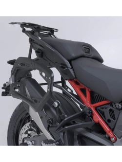 Zestaw: kufry boczne + stelaże PRO TRAX ADV SW-Motech Ducati Multistrada V4/ S/ Pikes Peak (24-) czarne [poj.: 2 x 37l]