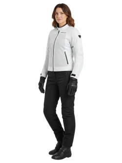 Kurtka motocyklowa damska tekstylna REV’IT! Eclipse 2 jasnoszara