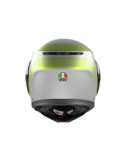 Kask szczękowy AGV Streetmodular Iseo biało-czarno-żółty