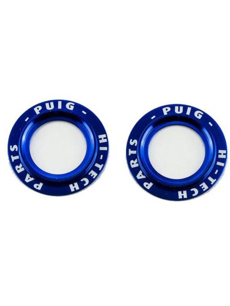 Aluminiowe pierścienie PUIG do protektorów kół PHB19 niebieskie