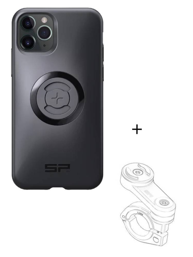 Zestaw na motocykl: etui SPC+ na telefon iPhone 11 PRO/XS/X + mocowanie SP Connect