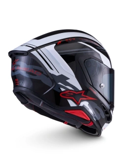 Kask integralny Alpinestars S-R7 A-Core czarno-biało-czerwony