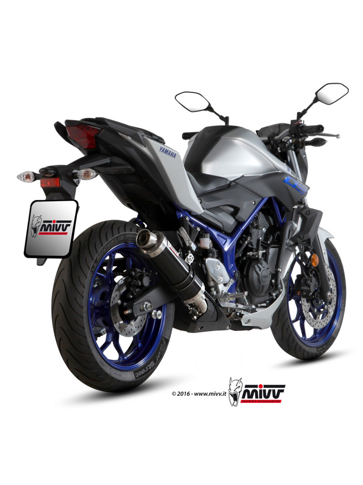 Tłumik motocyklowy Slip-On (GP) MIVV do Yamaha MT-03 (16-) czarny