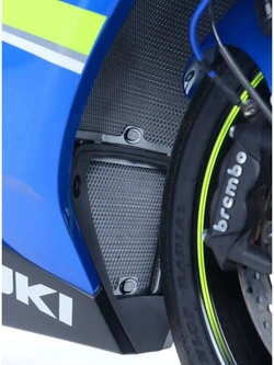 Osłona chłodnicy oleju R&G Racing Suzuki GSXR 1000/ R (17-24) aluminiowa, czarna
