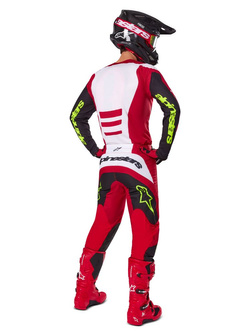 Spodnie cross Alpinestars MX Fluid Haul czarno-czerwone