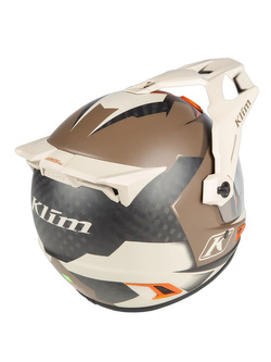 Kask integralny Klim Krios PRO Karbon brązowo-pomarańczowy