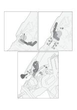 Mocowanie szyb Kappa 5124D, 5124DT BMW R 1250 GS (19-23)/ Adventure (19-24)