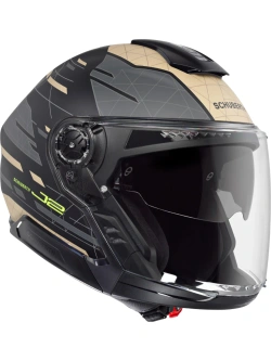 Kask otwarty Schuberth J2 Nova czarno-szaro-brązowy