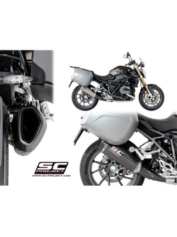 Tłumik SLIP-ON SC1-R Carbon fiber z karbonową końcówką SC-Project do BMW R 1200 R - RS (2017 - 2018)